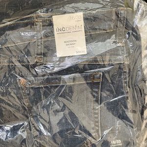 NWT INCDENIM Madison Skinny Mid Rise 16/33 Curvy Jeans